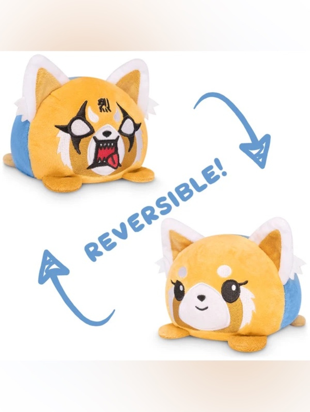 TeeTurtle Reversible Sanrio Aggretsuko plushie